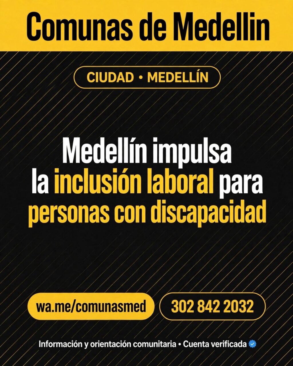 Inclusión laboral en Medellín: 91 empleos para discapacidad
