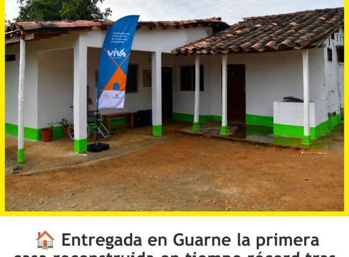 Antioquia entrega primera vivienda tras sismo