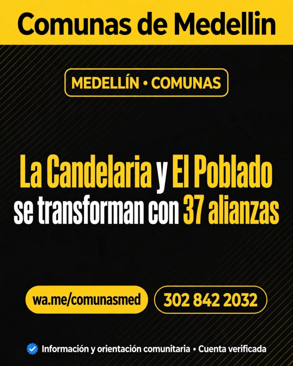 37 alianzas transforman La Candelaria y El Poblado