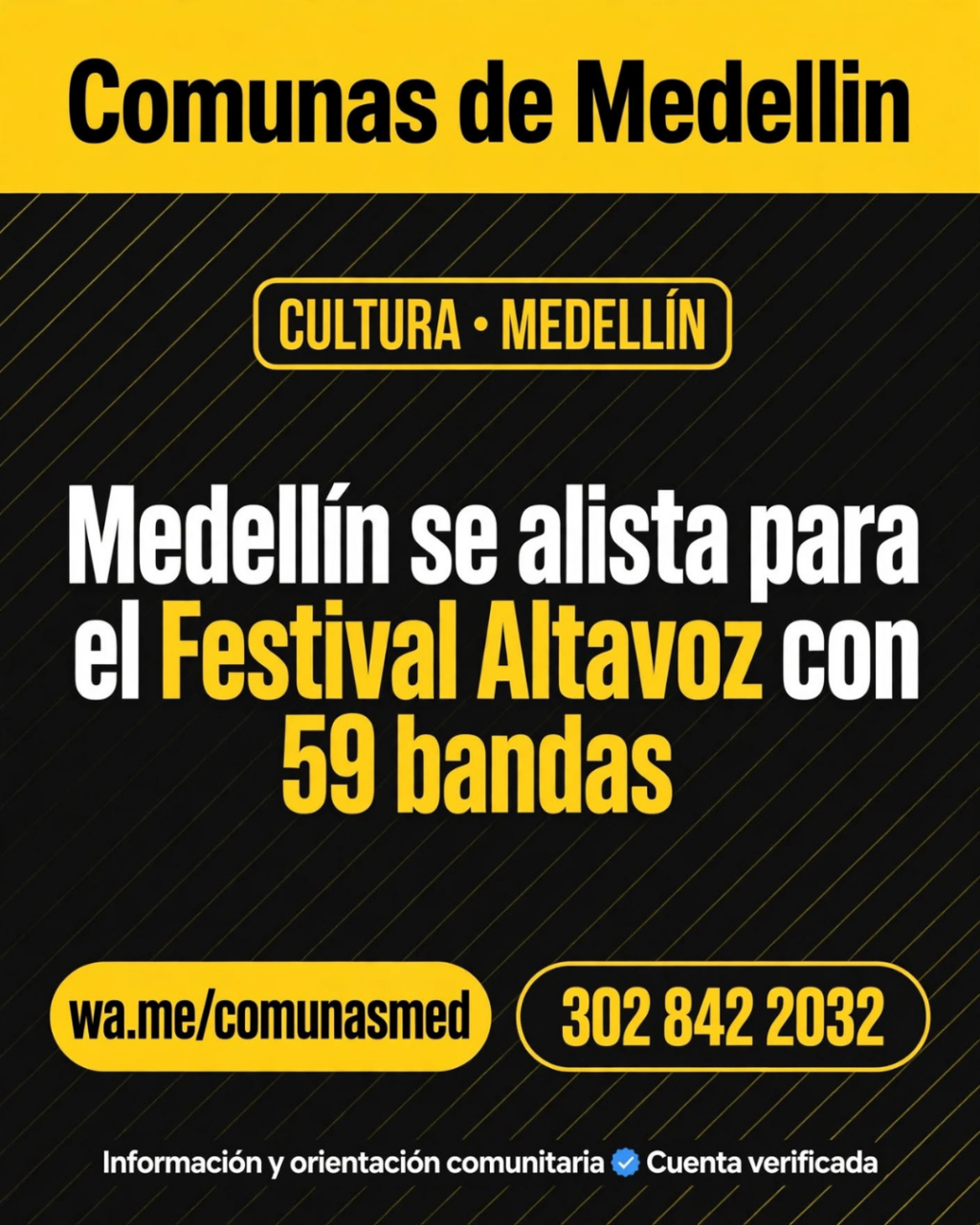 Festival Altavoz 2026 reunirá 59 agrupaciones