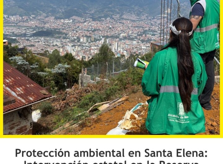 Medellín frena obras ilegales en área protegida Santa Elena