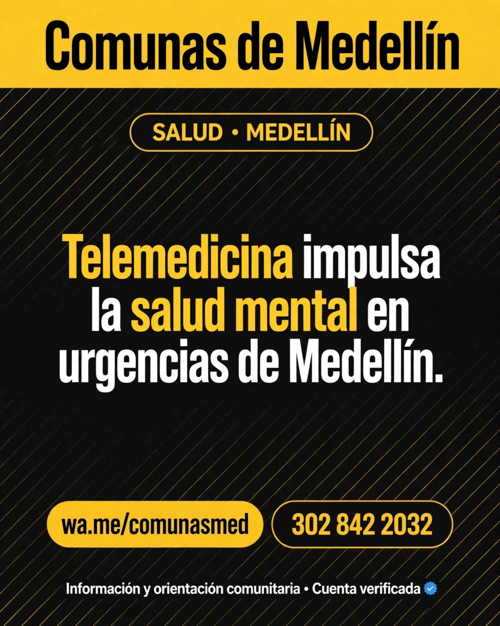 Telemedicina impulsa la salud mental en urgencias de Medellín