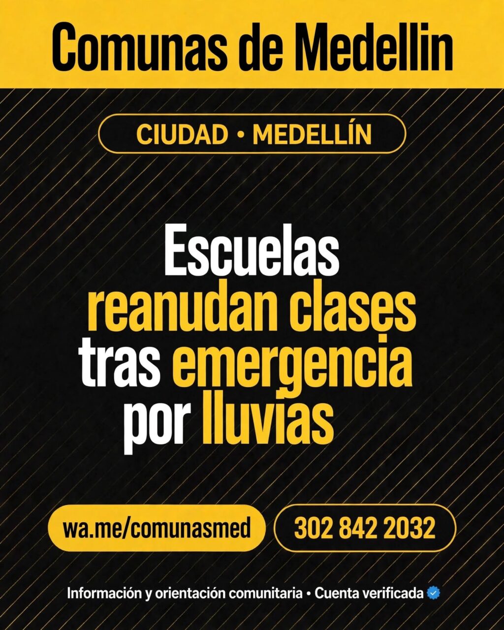 Escuelas reanudan clases tras emergencia por lluvias