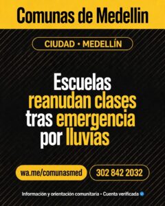 Escuelas reanudan clases tras emergencia por lluvias