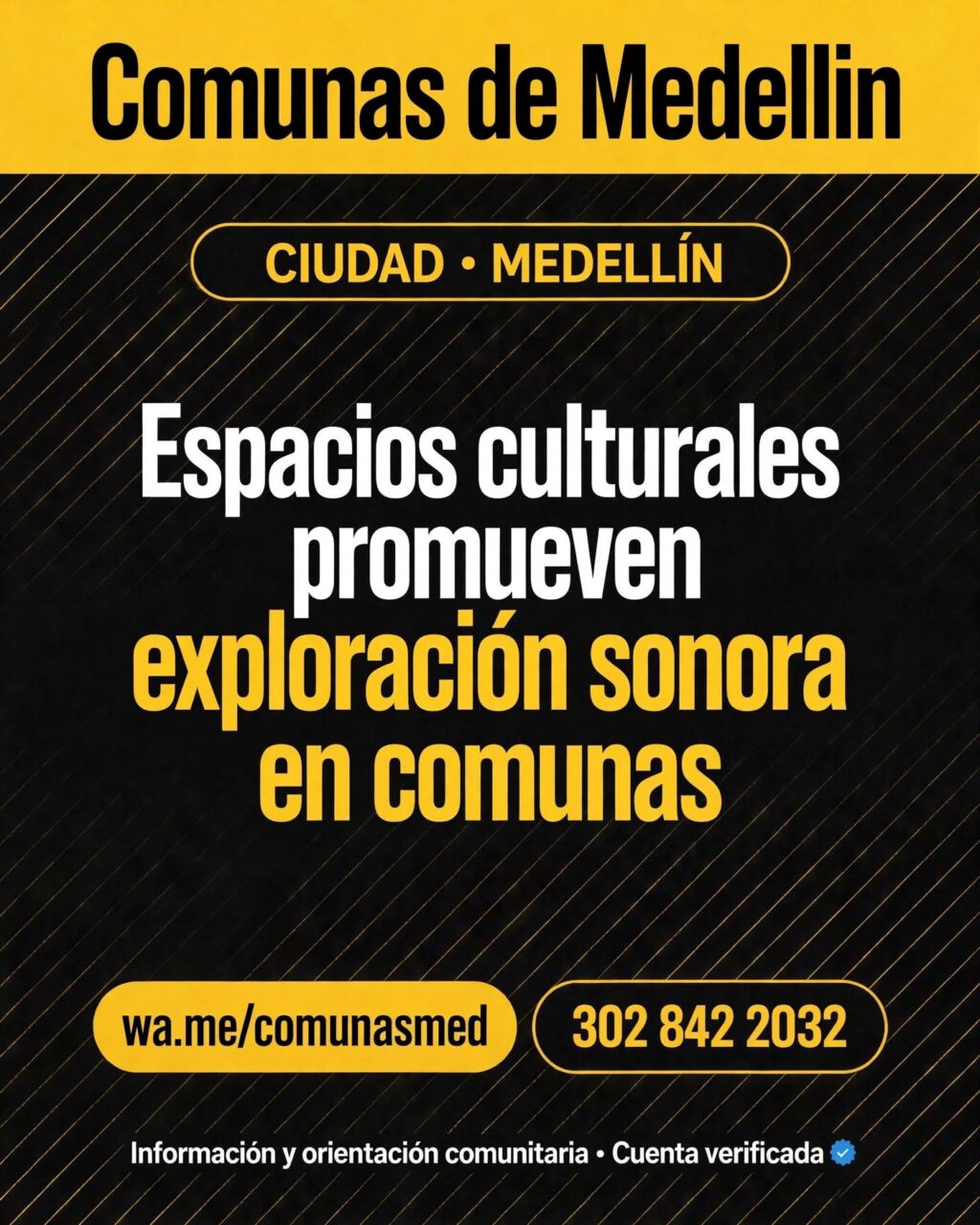 Espacios culturales promueven exploración sonora en comunas