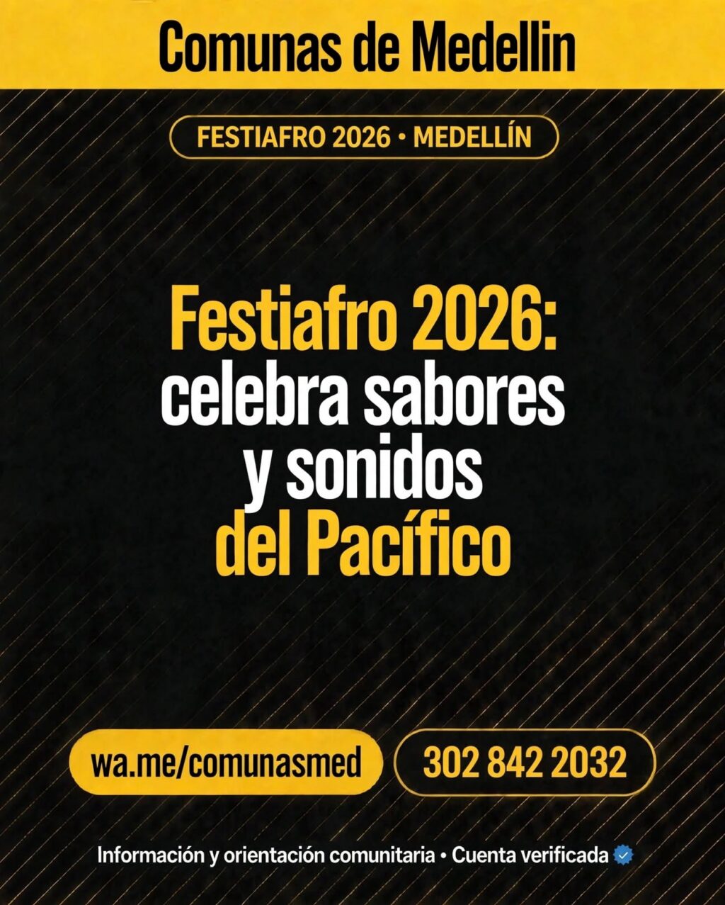 Festiafro 2026 celebra sabores y sonidos del Pacífico