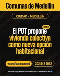 El POT propone vivienda colectiva como nueva opción habitacional
