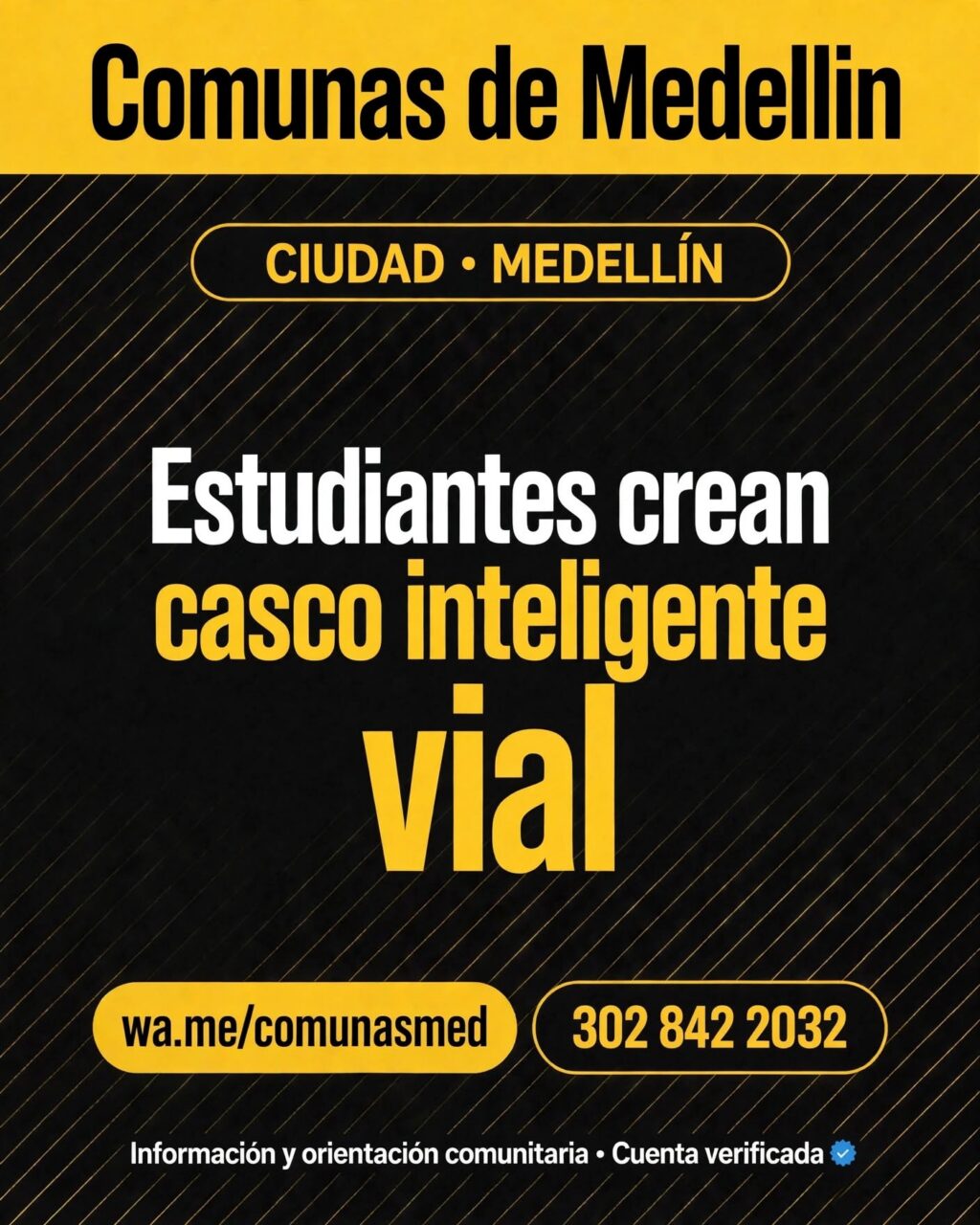 Estudiantes crean casco inteligente vial