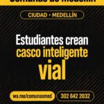 Estudiantes crean casco inteligente vial