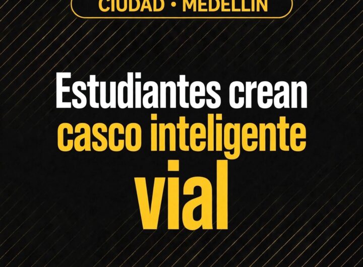 Estudiantes crean casco inteligente vial