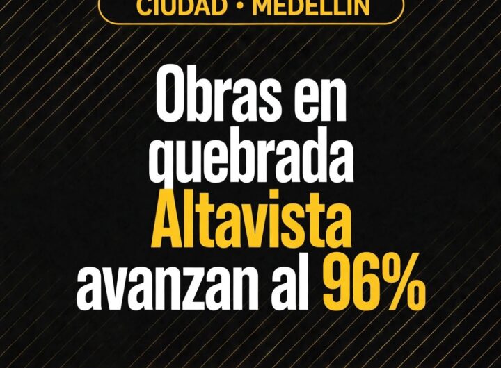 Obras en quebrada Altavista avanzan al 96%