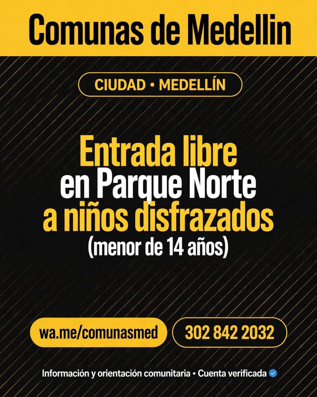 Entrada libre en Parque Norte a niños disfrazados