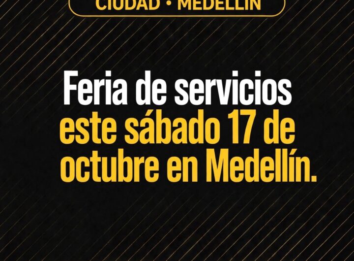 Feria de servicios para familias afectadas por lluvias en Medellín