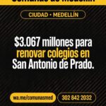 Medellín renueva cuatro sedes educativas en San Antonio de Prado