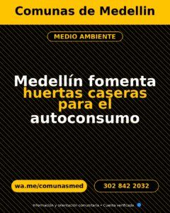 Medellín fomenta huertas caseras para el autoconsumo