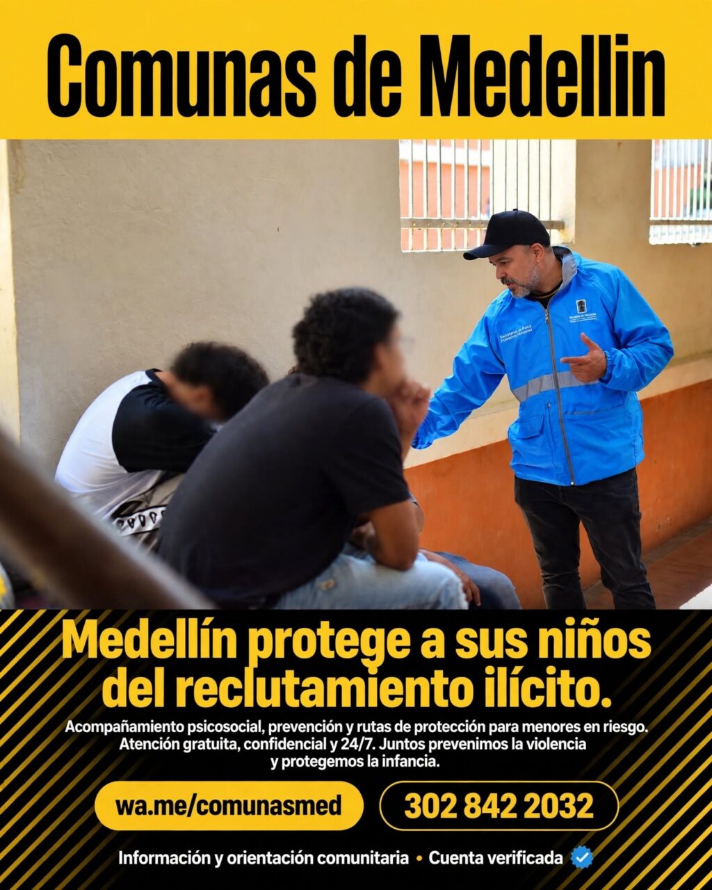 Medellín refuerza ruta contra el reclutamiento de menores