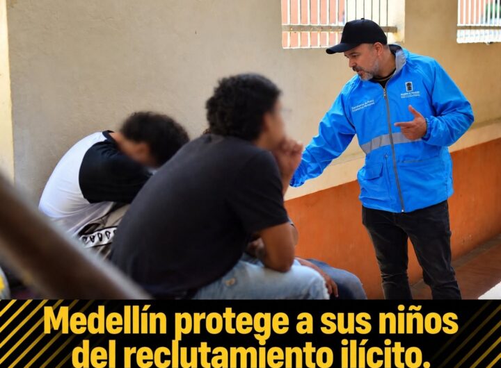 Medellín refuerza ruta contra el reclutamiento de menores