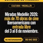 Miradas Medellín exhibirá más de 70 obras de cine