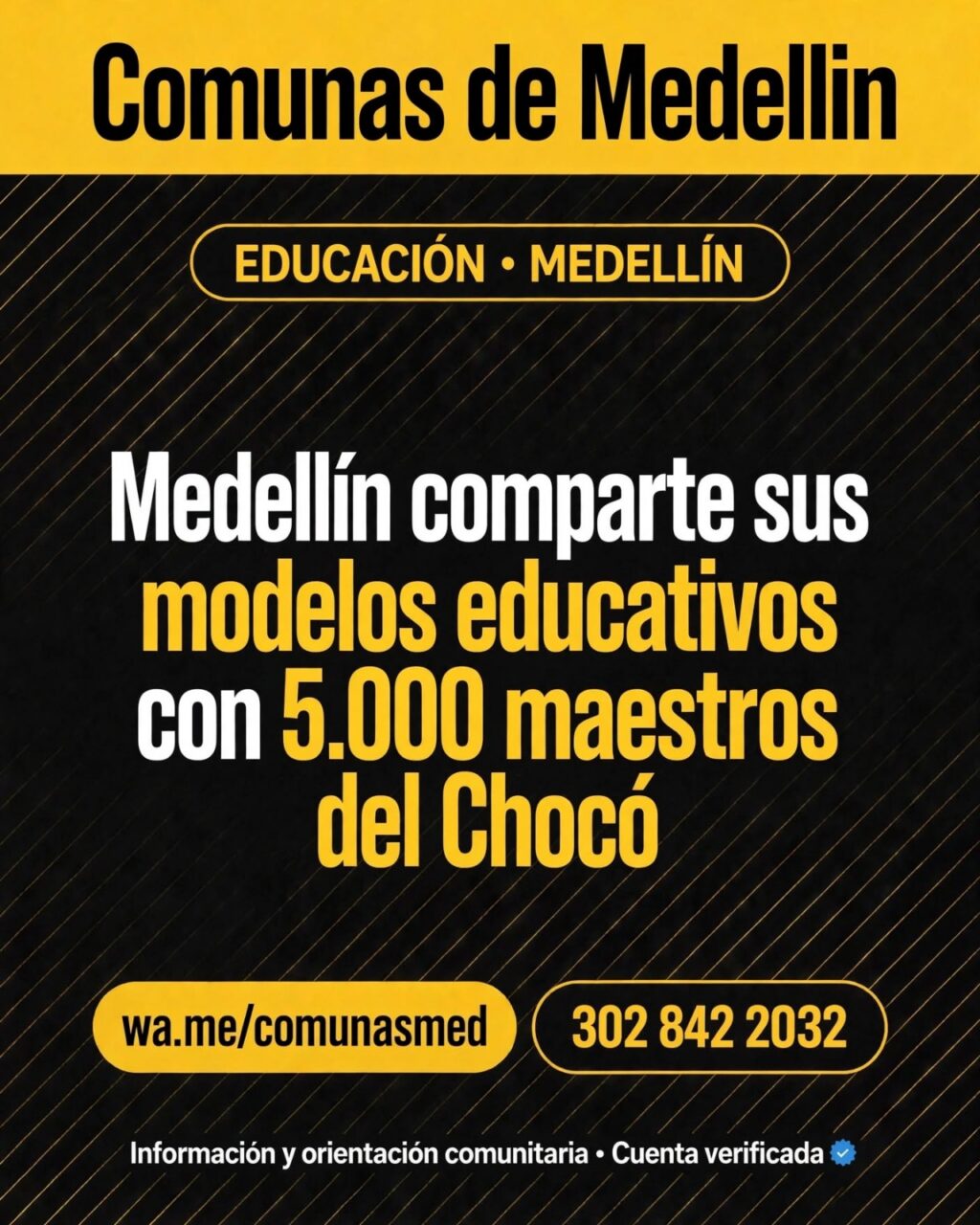 Medellín comparte sus modelos educativos con 5.000 maestros del Chocó