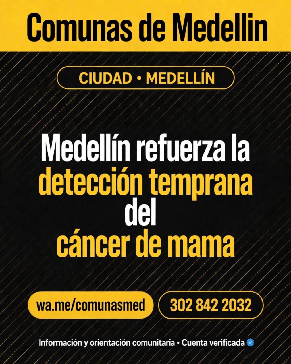 Medellín refuerza la detección temprana del cáncer de mama