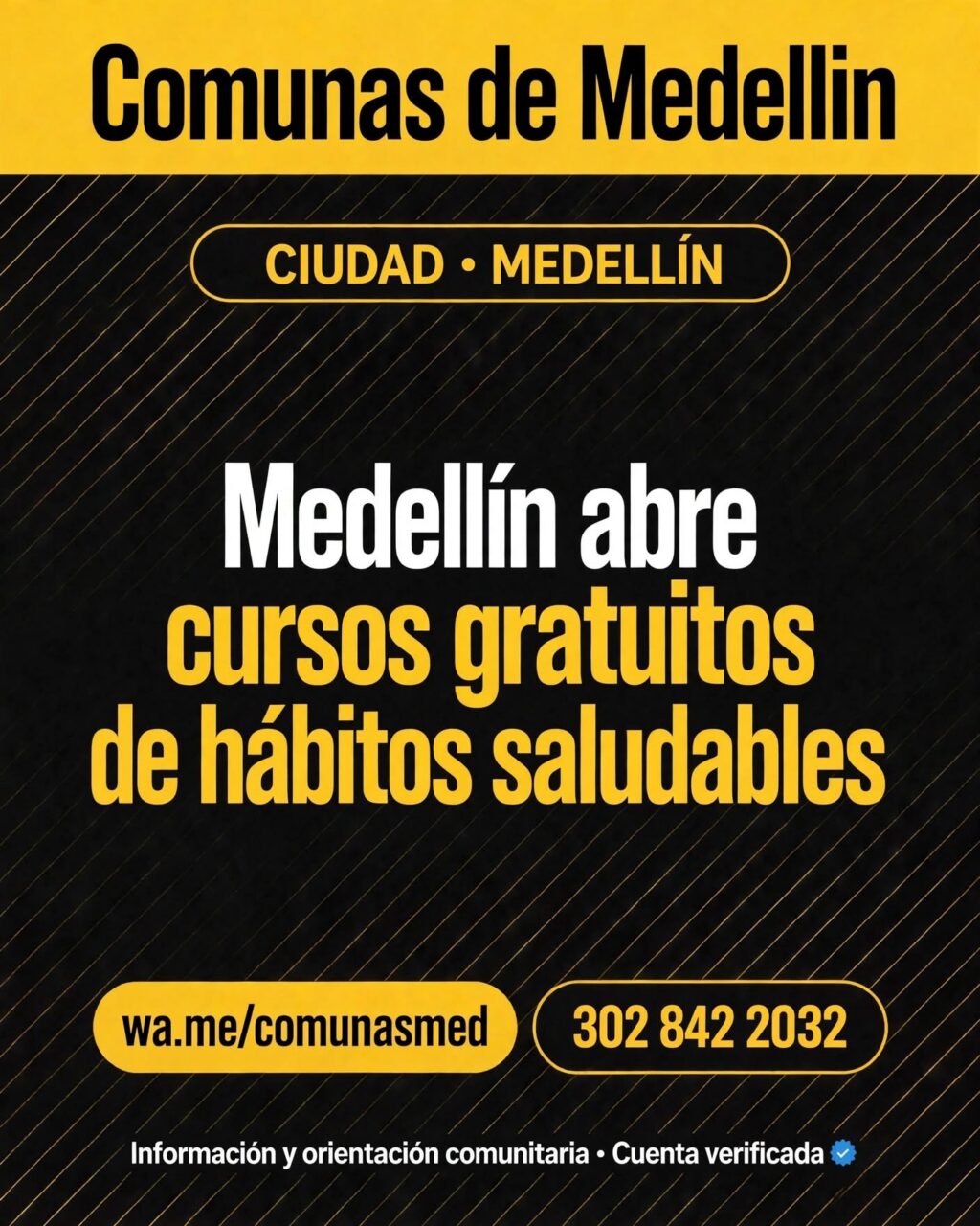 Medellín abre cursos gratuitos de hábitos saludables