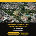 Adjudican construcción del recreo deportivo La Pastora en Comuna 9