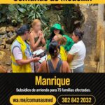 Medellín mantiene oferta integral para 75 familias de Manrique Jardín