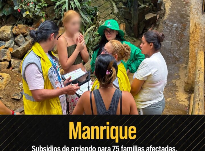 Medellín mantiene oferta integral para 75 familias de Manrique Jardín
