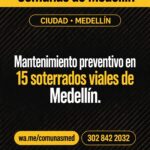 Medellín activa plan preventivo en 15 soterrados viales por lluvias
